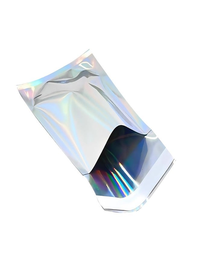 PABCK 100 Pack 4.5×6.5+1.57 inch Holographic Metallic Poly Mailers Self Sealing Packaging Foil Glitter Bags Shipping Envelopes Mailing Storage Pouches for Shipping Packaging - Image 4